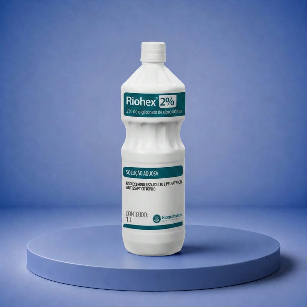 CLOREXIDINA SOLUÇÃO AQUOSA 2% 1000ML RIOHEX RIOQUIMICA