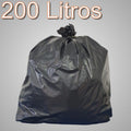 SACO PARA LIXO ROLO PRETO 200L ECONOMICO C/100UN