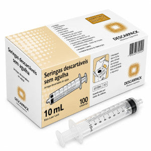 SERINGA 10ML LUER LOCK S/AGULHA DESCARPACK