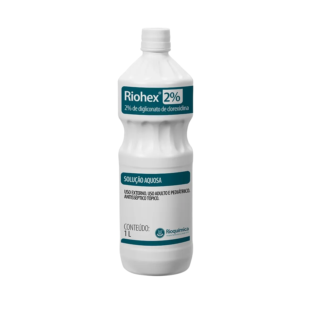 CLOREXIDINA SOLUÇÃO AQUOSA 2% 1000ML RIOHEX RIOQUIMICA