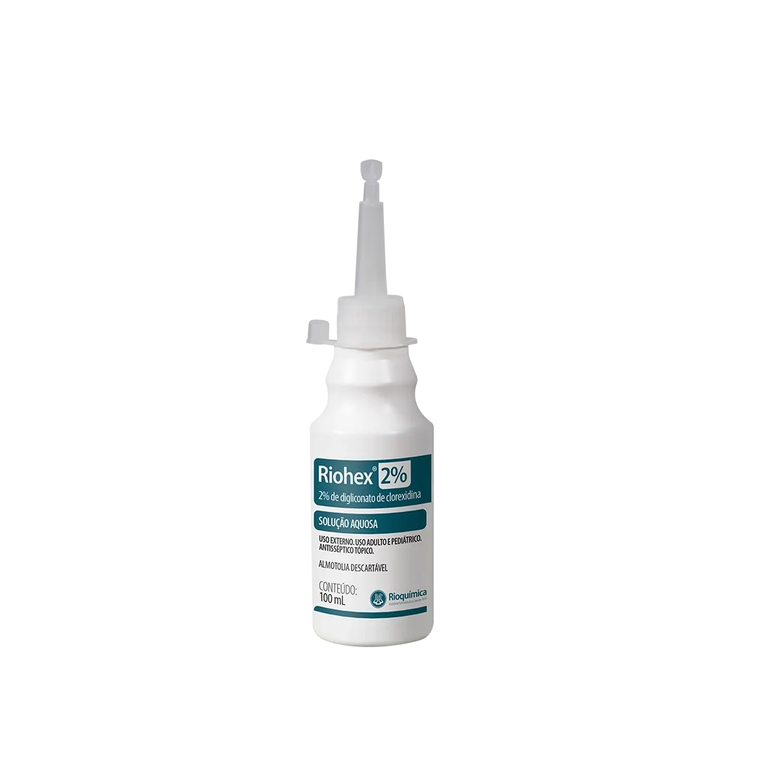 CLOREXIDINA SOLUÇÃO AQUOSA 2% 100ML RIOHEX RIOQUIMICA