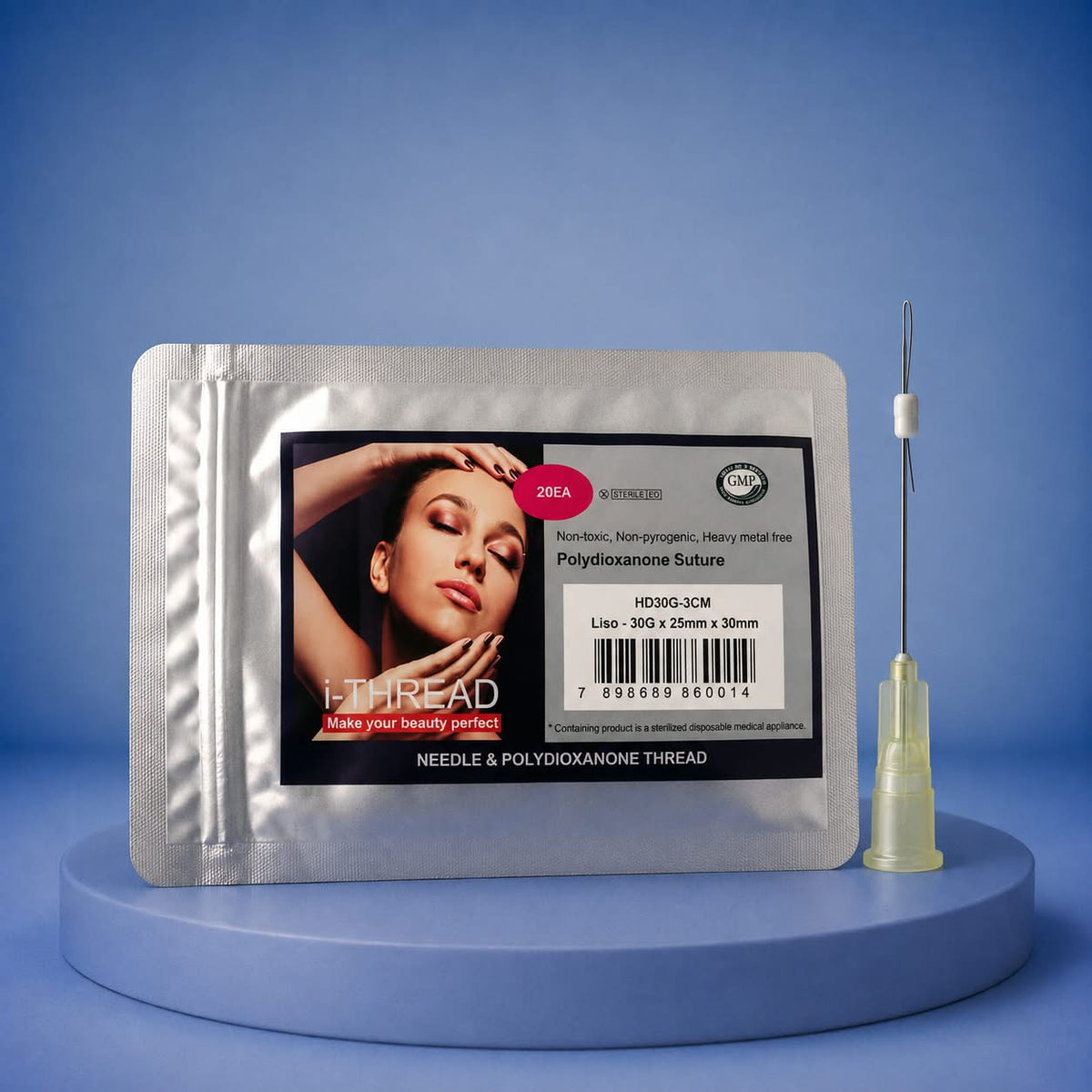FIO I-THREAD LISO MONO  AGULHADO 30G-25 X 30MM BLISTER C/10 UND