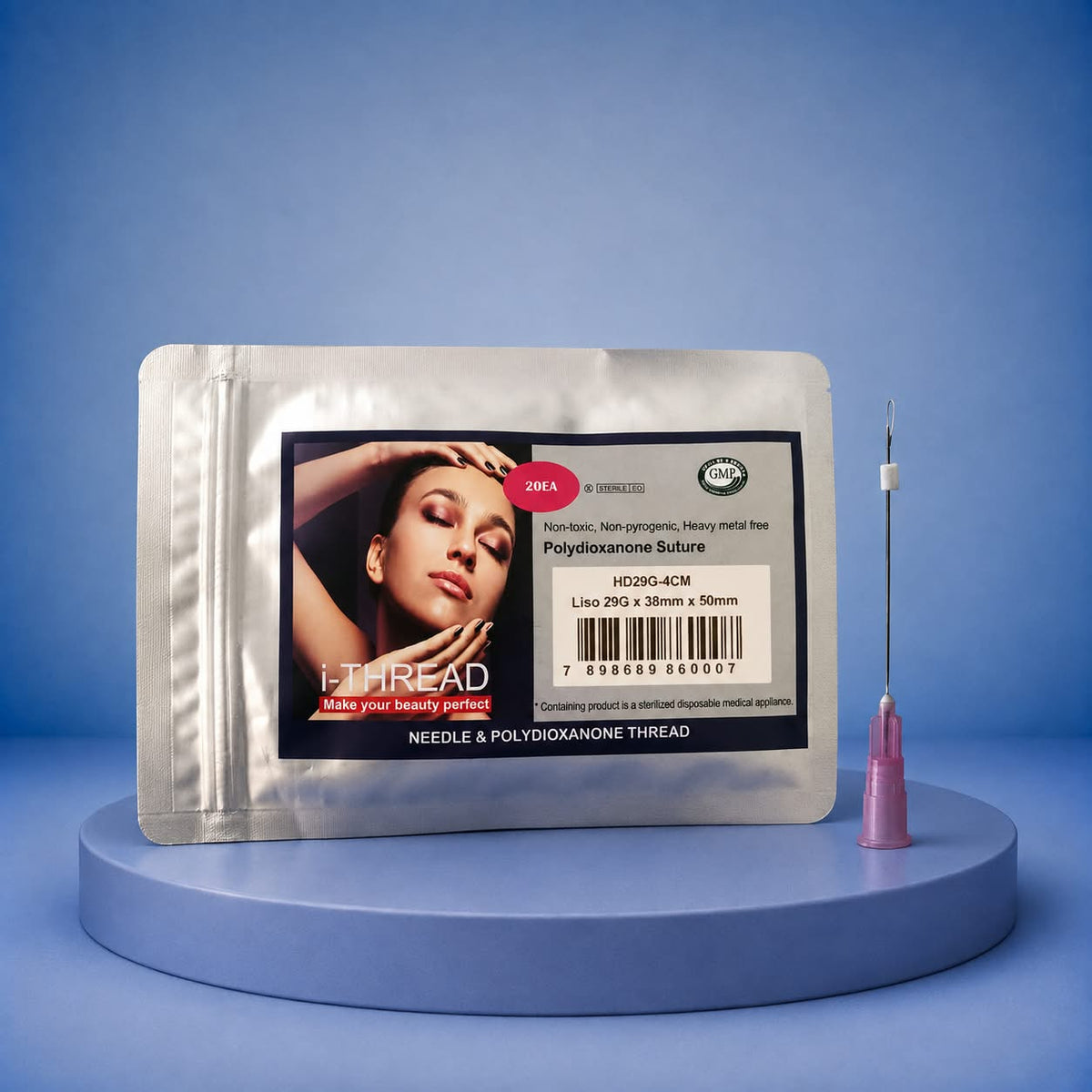 FIO I-THREAD LISO MONO AGULHADO 29G-38X 50MM BLISTER C/10 UND