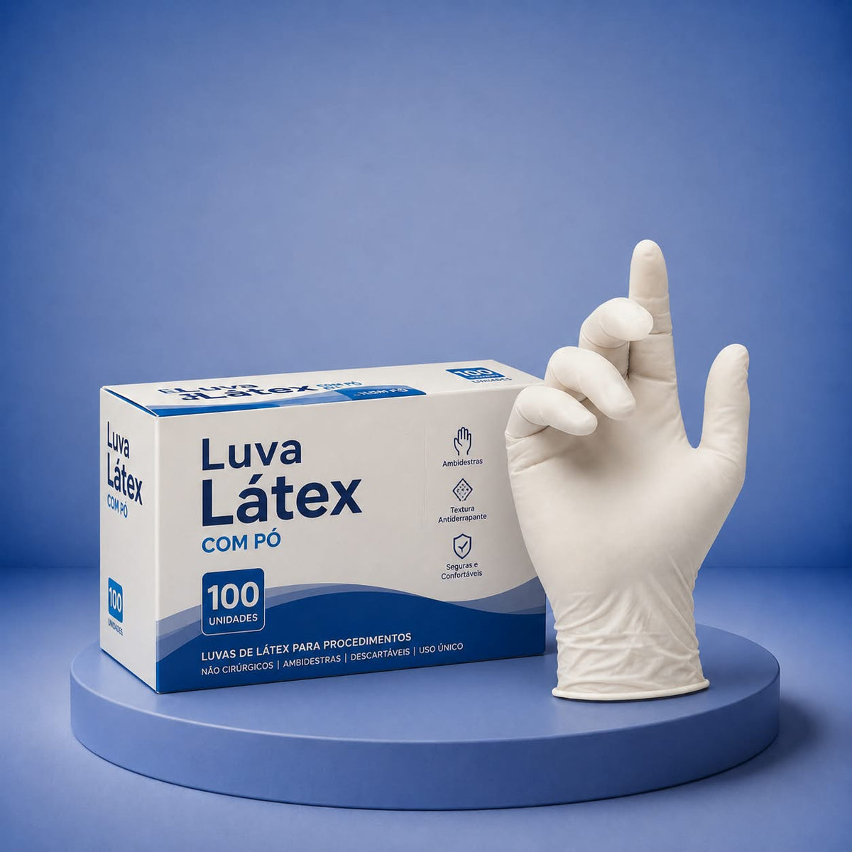 LUVA DE PROCEDIMENTO LATEX G C/PO - DESCARPACK