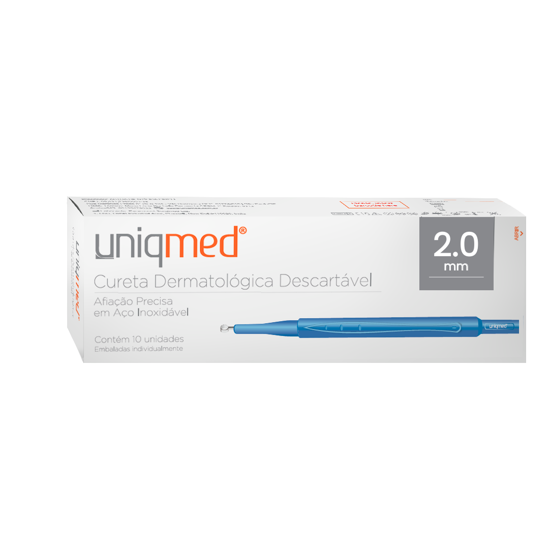 CURETA DERMATOLOGICA DESCARTAVEL 2.0MM