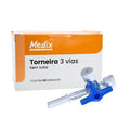 TORNEIRA 3 VIAS MEDIX SEM TUBO LUER SLIP